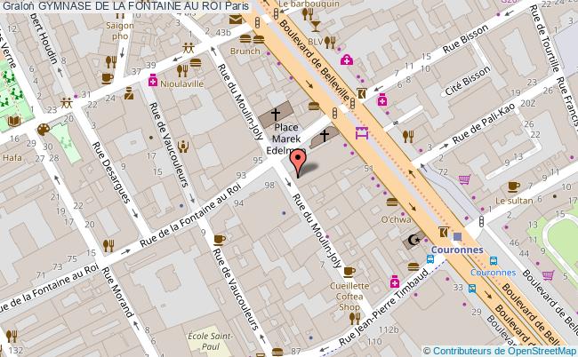 56 Rue De La Fontaine Au Roi 75011 Paris GYMNASE DE TYPE B Gymnase de la fontaine au roi Paris