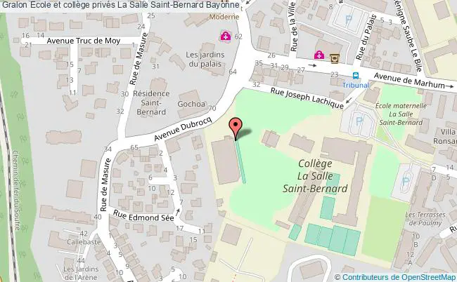 plan Gymnase Du Collège La Salle Saint-bernard