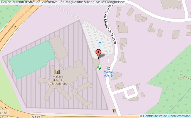 plan Gymnase Maison D'arrêt De Villeneuve Lès Maguelone