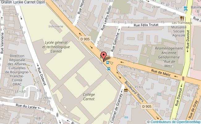 plan Gymnase Salle Carnot