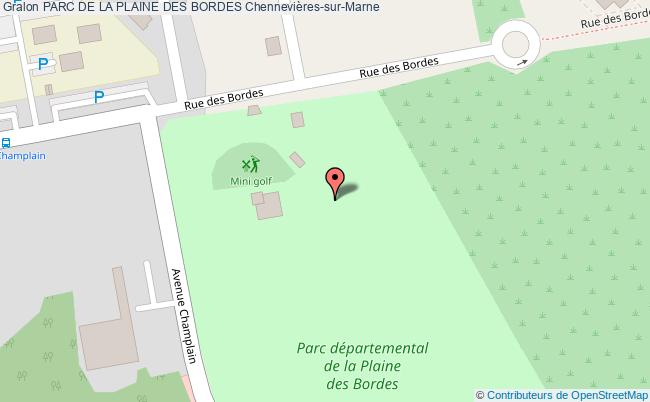 plan Parcours D'orientation - Parc De La Plaine Des Bordes