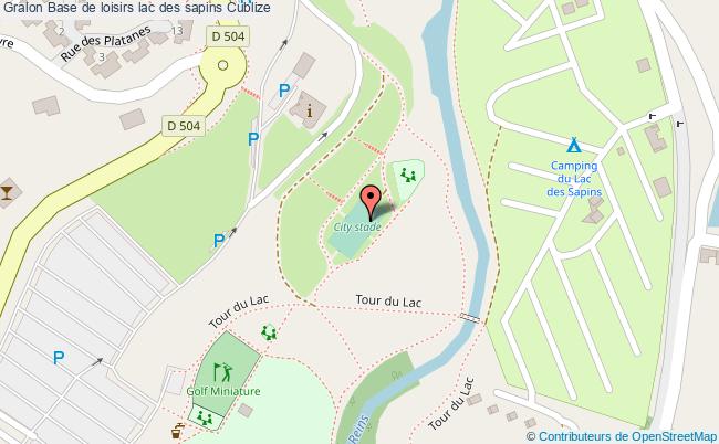 piste Base de loisirs lac des sapins Cublize