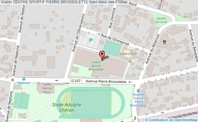 plan Salle De Volley Ball Entrainement - Centre Sportif Pierre Brossolette