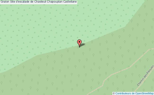 secteur monolithe Site d'escalade de chasteuil chapouplan Castellane