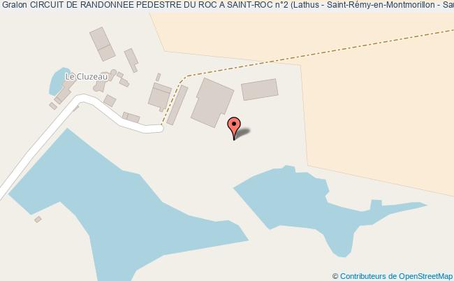 plan Sentier Du Roc A Saint RÔ (lathus - Saint-rémy-en-montmorillon - Saulgé) : 14 Kms