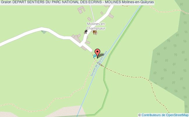 plan Sentier N° 5510 Pkg. De Molines - Col De Riou Beyrou