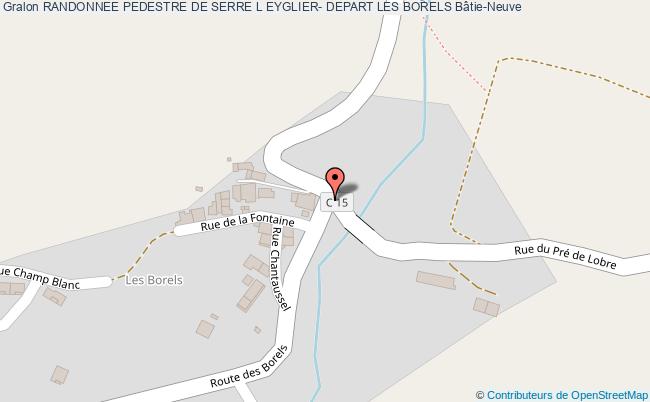 plan Sentier Pedestre - Balade De Serre L'eyglier
