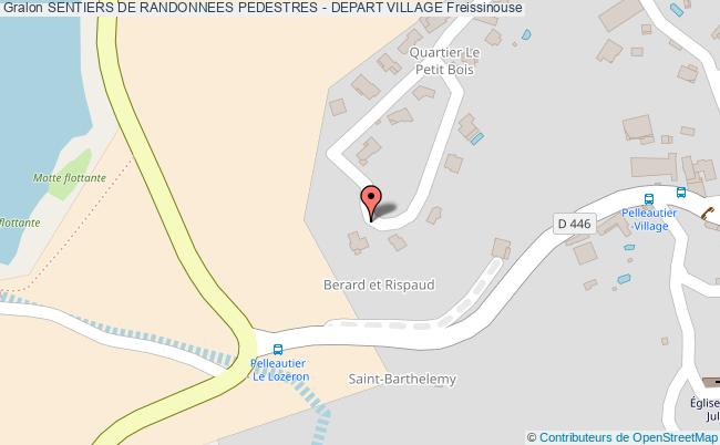 plan Sentier Pedestre La Freissinouse - La Roche Des Arnauds