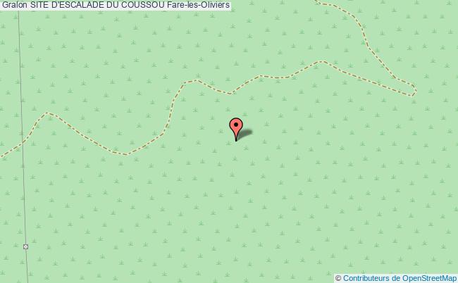 plan Site D'escalade Du Coussou