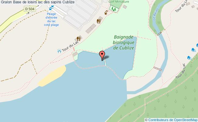 SITE DE BAIGNADE Base de loisirs lac des sapins Cublize