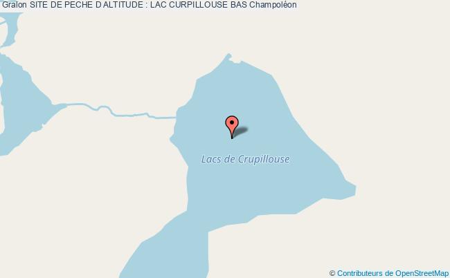 plan Site De Peche : Lac Crupillouse Bas
