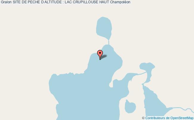 plan Site De Peche : Lac Crupillouse Haut