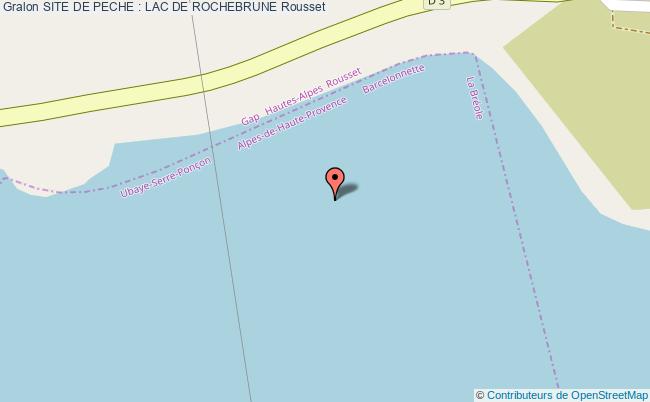 plan Site De Peche : Lac De Rochebrune