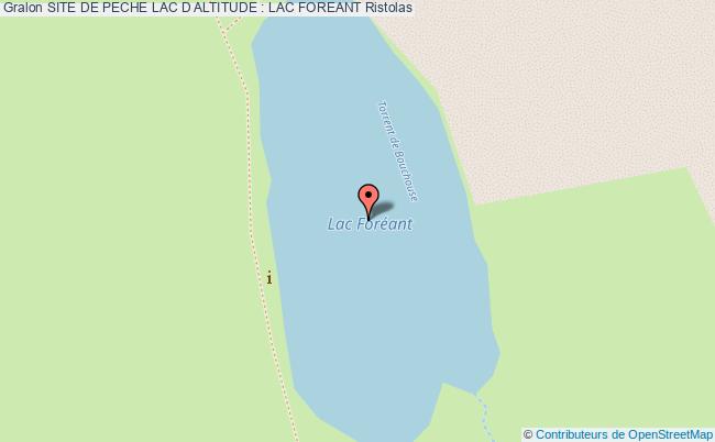 plan Site De Peche : Lac Foreant