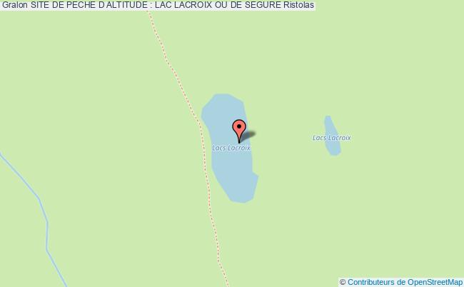plan Site De Peche : Lac Lacroix