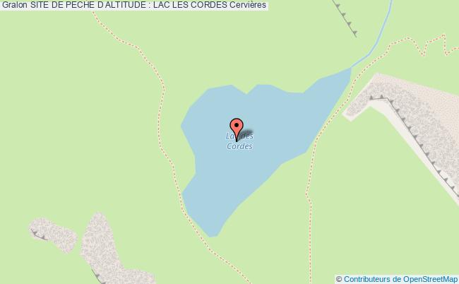 plan Site De Peche : Lac Les Cordes