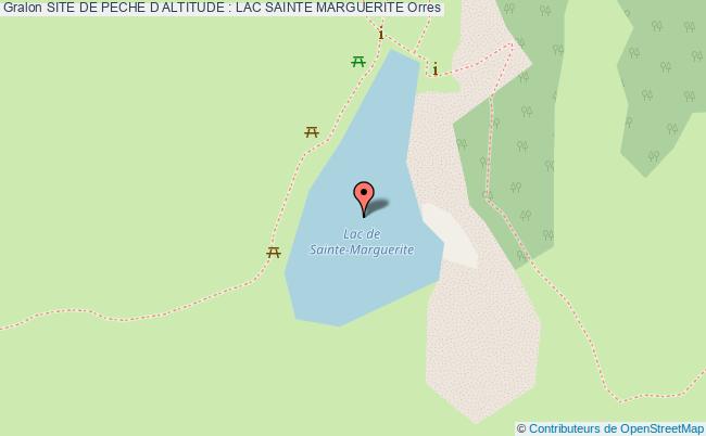 plan Site De Peche : Lac Sainte Marguerite