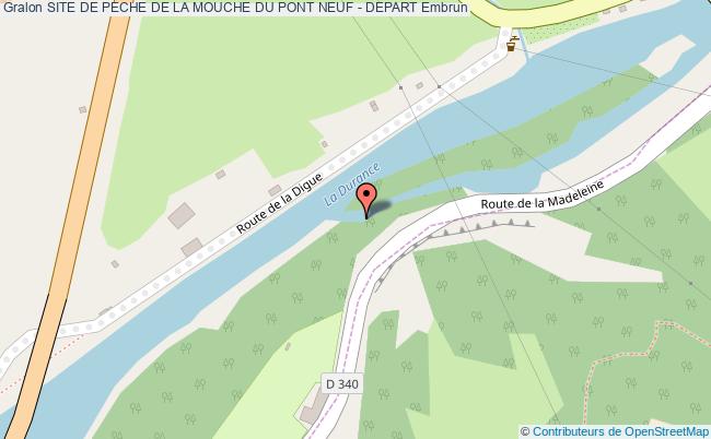plan Site De Peche A La Mouche Du Pont Neuf - Depart