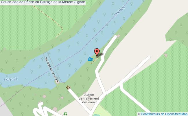 plan Site De Pêche Du Barrage De La Meuse