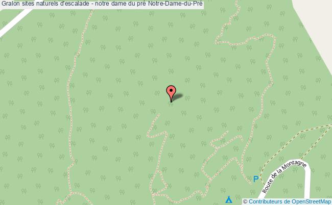 plan Site Naturel D’escalade -  Rocher Du Glaisy - Secteur L'oreille/que Dalle - 12