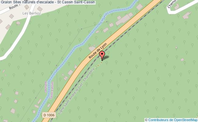 plan Site Naturel D’escalade - Falaise Ecole De St Cassin