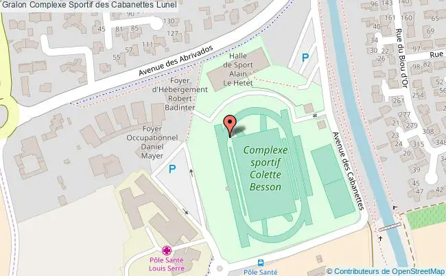 plan Stade Colette Besson Complexe Sportif Des Cabanettes