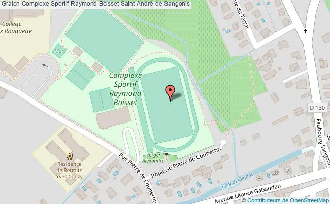 plan Stade Complexe Sportif Raymond Boisset