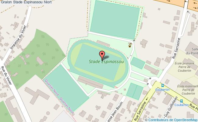 plan Stade D'athlétisme Espinassou