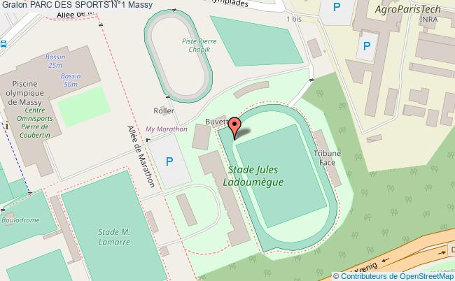plan Stade D'athletisme Jules Ladoumegue