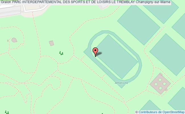 plan Stade D'athletisme - Parc Le Tremblay