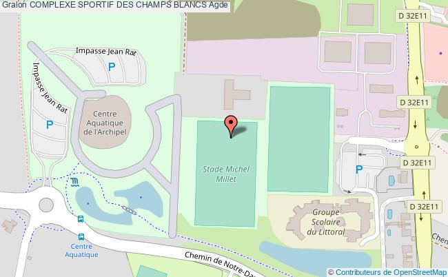 plan Stade D'honneur Michel Millet - Complexe Sportif Des Champs Blancs
