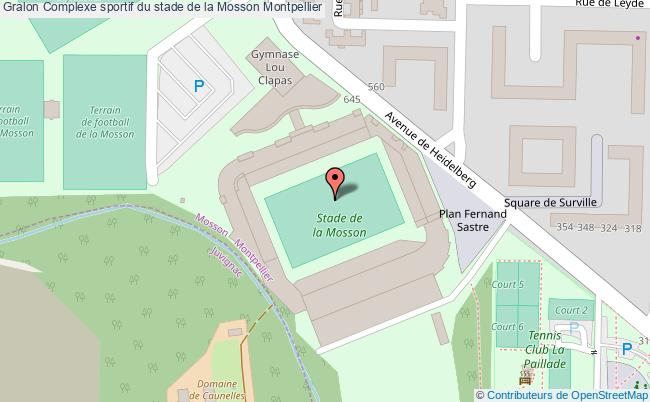 plan Stade De La Mosson