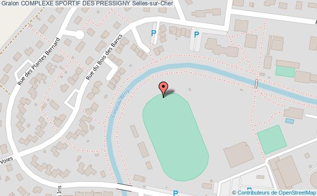 plan Stade Des Pressigny - Saut En Hauteur