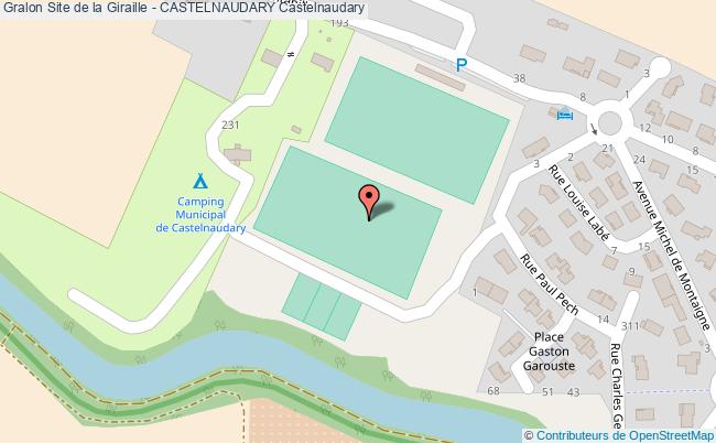 plan Stade E Berges  - Castelnaudary