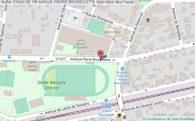 plan Stand De Tir Avenue Pierre Brossolette