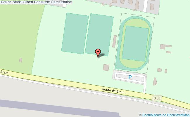 plan Terrain Annexe N°2 Du Stade Gilbert Benausse à  Carcassonne