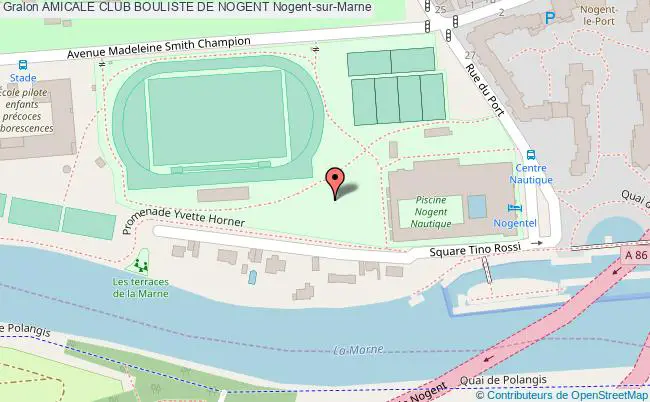 plan Terrain De Petanque - Amicale Club Bouliste De Nogent