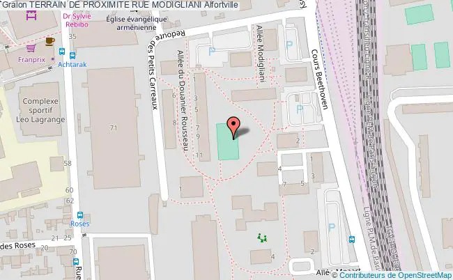 plan Terrain De Proximite Rue Modigliani