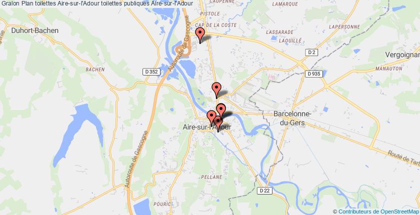 plan toilettes Aire-sur-l'Adour