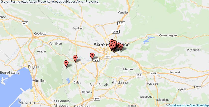 plan toilettes Aix en Provence