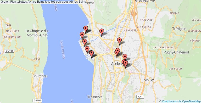 plan toilettes Aix-les-Bains