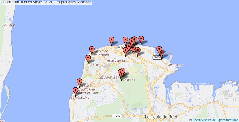 plan toilettes Arcachon