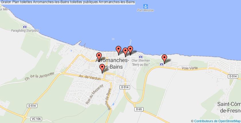 plan toilettes Arromanches-les-Bains