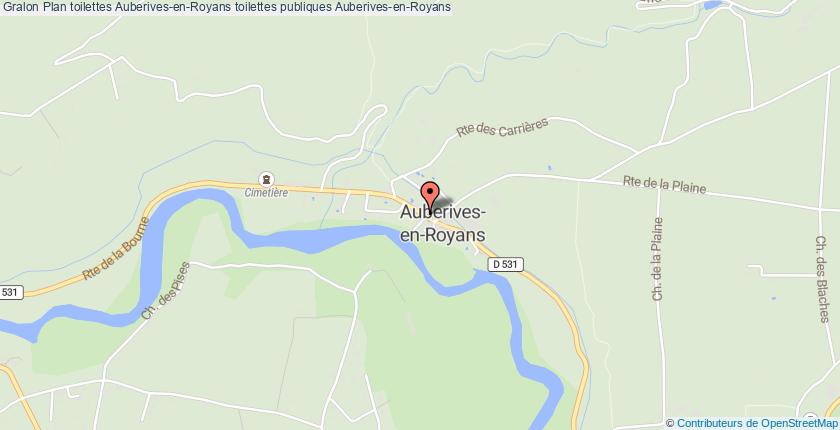 plan toilettes Auberives-en-Royans