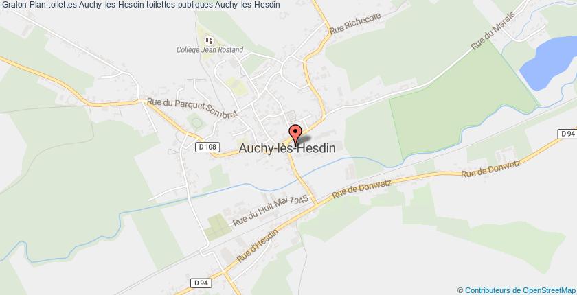 plan toilettes Auchy-lès-Hesdin