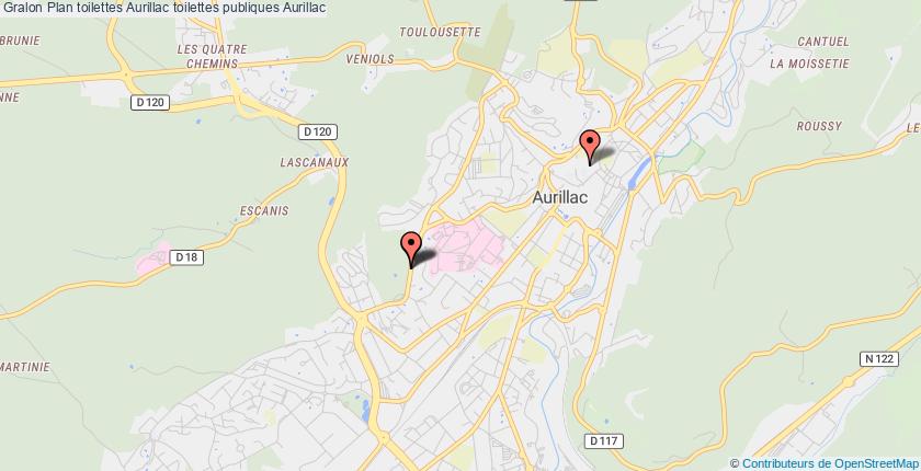 plan toilettes Aurillac