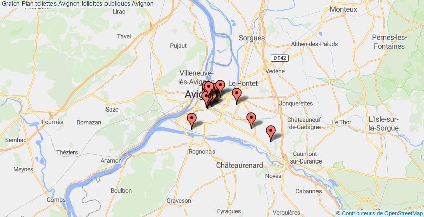 plan toilettes Avignon