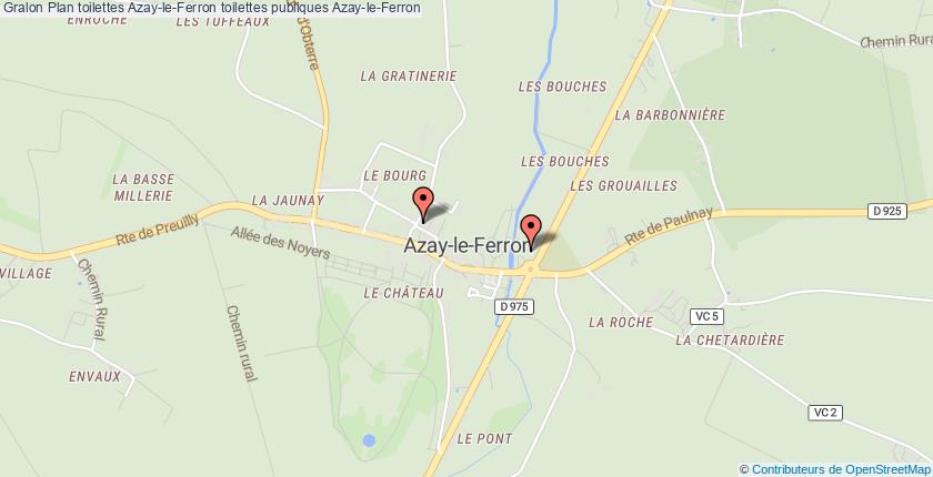 plan toilettes Azay-le-Ferron