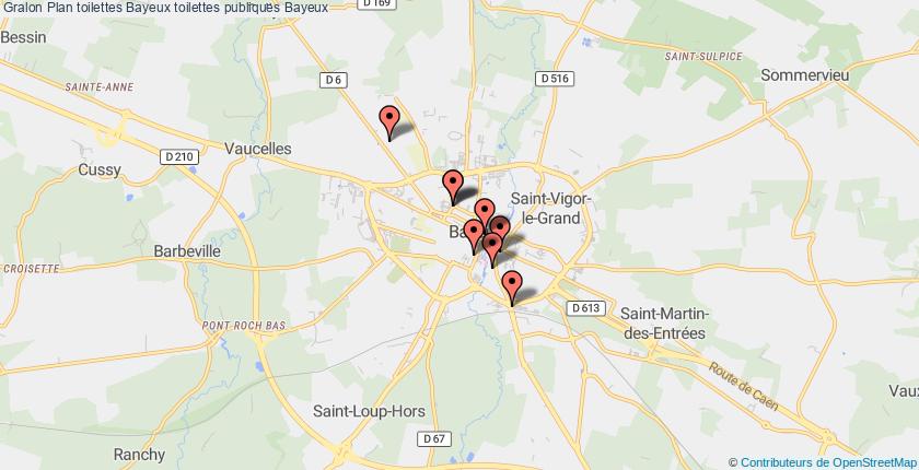 plan toilettes Bayeux