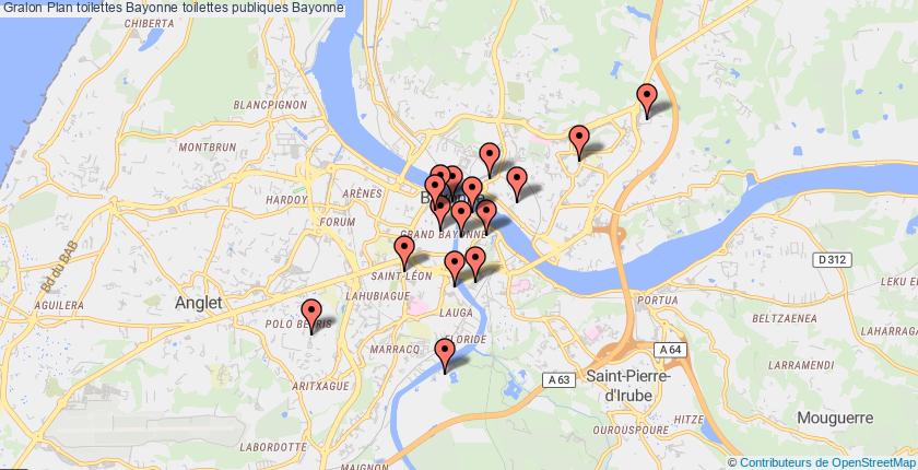plan toilettes Bayonne